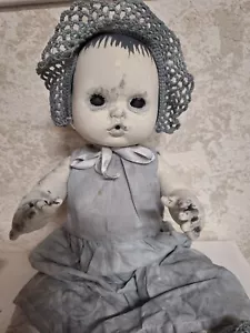 OOAK Creepy Zombie Doll, Handmade, Haloween Prop 15 In - Picture 1 of 2
