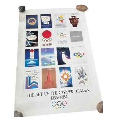 Póster De Colección El Arte de los Juegos Olímpicos 1956-1984 Invierno Verano California Foto 1 de 4