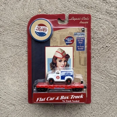NEW Gearbox Pepsi-Cola Train Flat Car & Box Truck Diecast #00273 - Image 1 of 4
