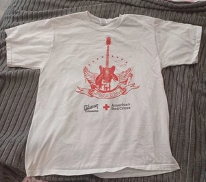 Gibson Foundation & Red Cross Rock n Roll Up Your Sleeve Blood Drive TShirt L - Bild 1 von 6