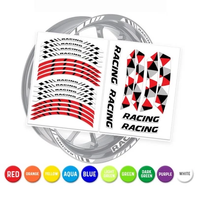 Pegatinas de rueda de color llanta GP13 para Yamaha FJR1300 2003-2020 15 16 17 18 19 20 Foto 1 de 4