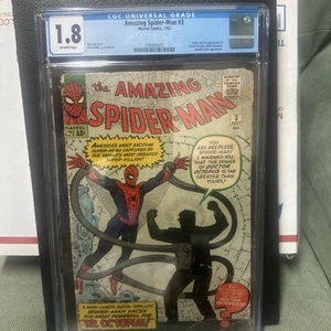 Amazing Spider-Man #3 CGC 1.8 Schönes Buch! 1. Auftritt von Doctor Octopus 1963 - Bild 1 von 5