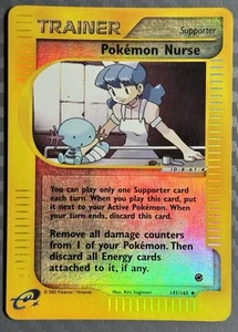 Pokemon TCG Expedition Pokemon Nurse 145/165 Reverse Holo - Picture 1 of 5