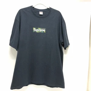 Supreme 23FW Supreme box logo Short sleeve T-shirt cotton Navy - Picture 1 of 8