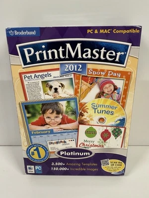 Printmaster Platinum 2012 PC/MAC DVD-ROM Desktop Publishing Software NEW - Image 1 of 4