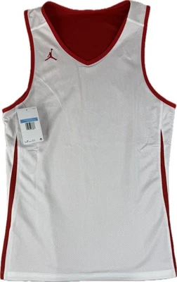 Nike Jordan практика двусторонний Джерси баскетбол мужчин средний красный/белый новый с Ярлыками - Изображение 1 из 4