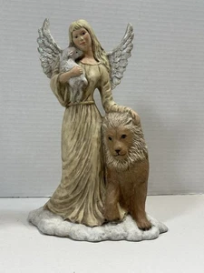 De colección Walnut Ridge Coleccionables Alas de Gossamer “Lydia” Angel 1994 10” Oveja León - Imagen 1 de 8