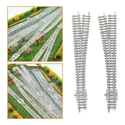 Train Model Turnout N Scale for Enthusiasts Realistic Appearance 1:160 Scale - Image 1 of 2