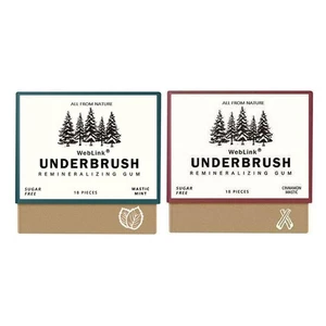 All Natural Underbrush Remineralizing Gums Mastic Mint Teeth Protection Gum O1 - Picture 1 of 12
