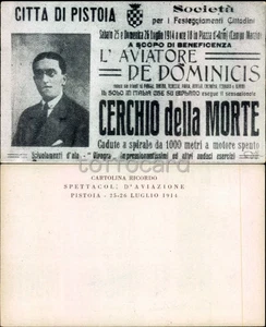 PISTOIA CITTA'-AVIAZIONE DE DOMINICIS CERCHIO DELLA MORTE 1914-D17-12 - Picture 1 of 1