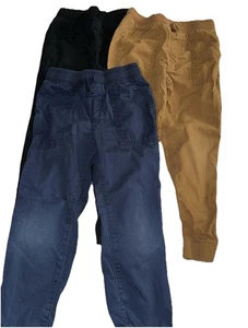 Lot Of Pull On Twill Joggers Boys Size 6 - Picture 1 of 12