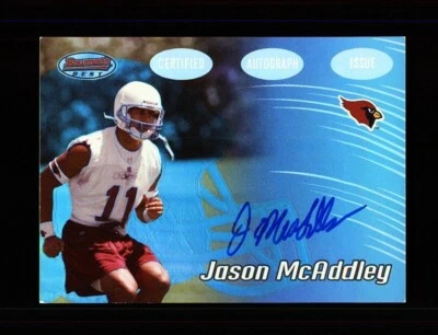 2002 BOWMANS BEST #138 JASON MCADDLEY ROOKIE RC AUTO - ARIZONA CARDINALS - Image 1 of 2
