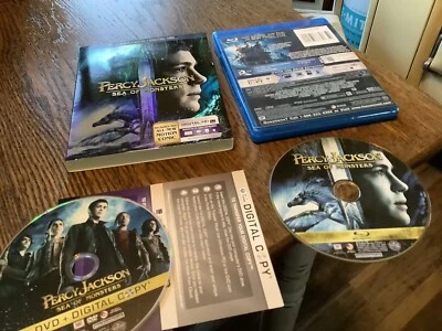 Percy Jackson: Sea of Monsters & Lighting Used Blu-ray/DVD 2013 Free USA Ship - Image 1 of 2