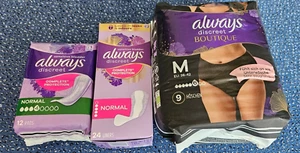Always discreet incontinence pads, pants & liners for women. See description! - Picture 1 of 6