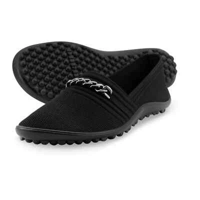 Leguano LADY famous schwarz Ballerina Barfußschuh Gr. 38 - 43 Loafer Style