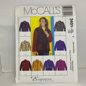 #3401 McCalls Misses Petite Unlined Jacket Sewing Pattern - Picture 1 of 8