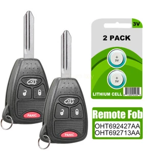 2 Keyless Entry Remote for 2011 2012 2013 2014 Chrysler 200 Car Key Fob 4 Button - Picture 1 of 7