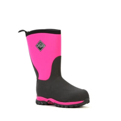 Muck Kid's Rugged II Boot - Black/Pink - Image 1 of 4