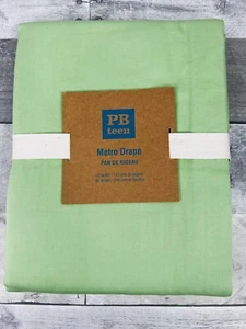Pottery Barn Teen Metro Drape Curtain Panel 50" x 96" Grommet - Green - Picture 1 of 6