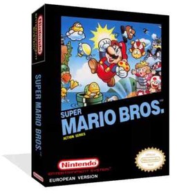 Super Mario Bros NES Game Case Box + Cover Art Work Only (No Game)