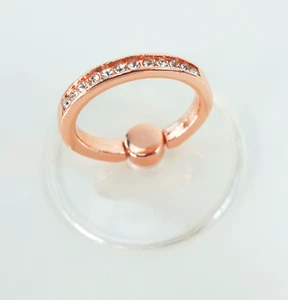 Circle Ring Finger Phone Holder Mobile Case Bracket Rose Gold Rhinestone Gifts - Picture 1 of 9