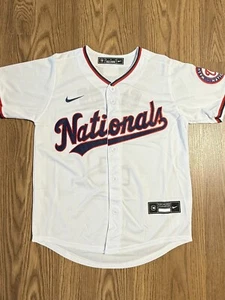 sNWOT Dylan Crews Washington Nationals Jersey #3 Home White Youth Lg Stitched - Picture 1 of 3