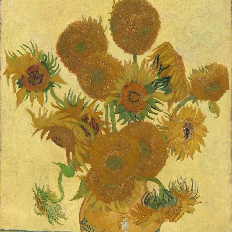 ACEO Art Card "Sunflowers by Vincent van Gogh - Image 1 of 1