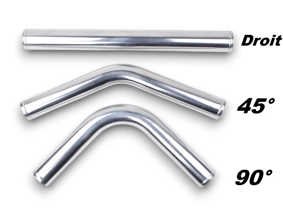 Tube Aluminium Droit Coude 90° 45° 50mm 57mm 63mm 70mm 76mm 102 50 57 63 76 ALU - Photo 1/4