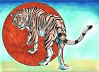 Tiger animal Drawing painting figurative artist Jerome Cadd Tibetan cat Myth