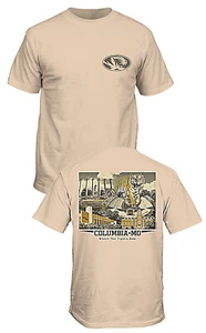 Camiseta de manga corta de 2 caras beige del equipo local de Missouri Tigers para hombre - Imagen 1 de 8