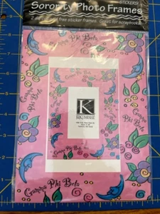 Gamma Phi Beta Adhesive Photo Frame Stickers, LICENSED, RETRO, RETIRED - Picture 1 of 1