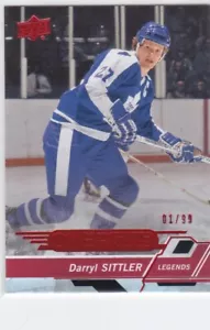 18/19 OVERTIME..DARRYL SITTLER..RED FOIL..01/99..# 42..MAPLE LEAFS.COMBINED SHIP - Picture 1 of 2