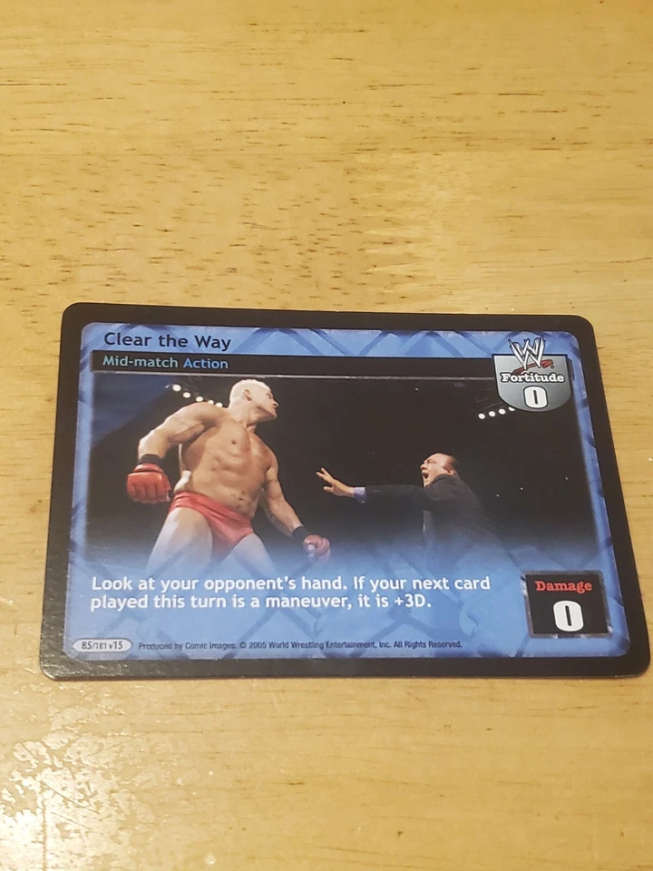 WWE WWF Raw Deal CCG - Clear the Way - Image 1 of 1