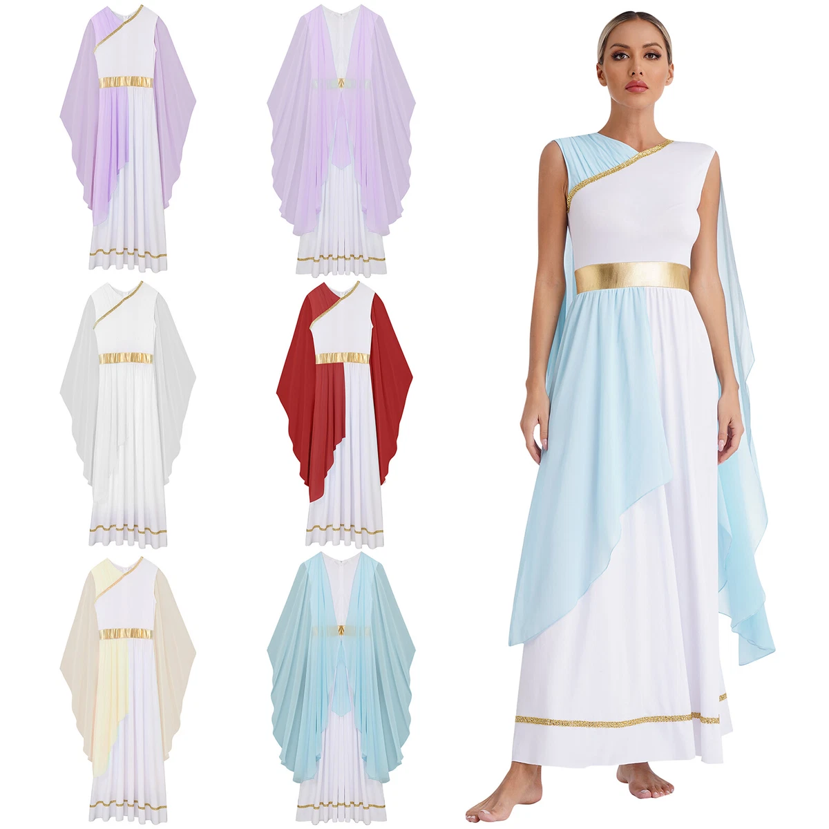 California Costumes Damen Toga-Kostüm – Klassisches Göttinnen-Outfit In Cream, Größe S