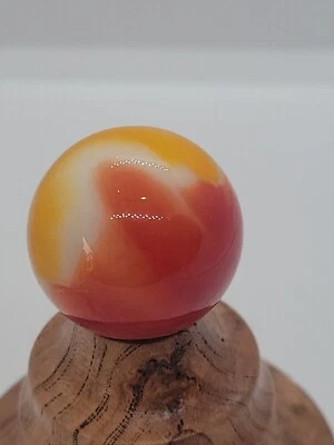 A23+•Vintage Vitro Agate RED Near Mint 7/8" - Image 1 of 4