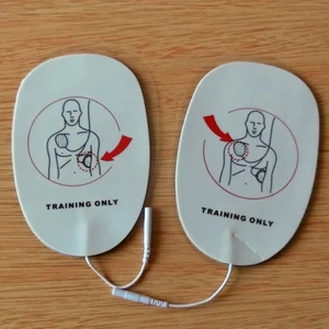 Almohadillas de entrenamiento de primeros auxilios para adultos XFT AED almohadillas de reemplazo de electrodo de entrenamiento - Imagen 1 de 6