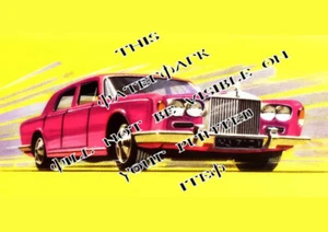MATCHBOX 24 ROLLS-ROYCE SILVER SHADOW 1970 LESNEY ART REPRO A3 POSTER PRINT - Picture 1 of 1