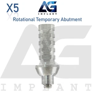 5 Rotational Temporary Prosthetic Titanium For Int Hex 2.42mm - Bild 1 von 5