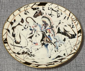 Vintage 1994 Silent Journey UNBRIDLED MAJESTY Plate #5 Native American Indian - Bild 1 von 7
