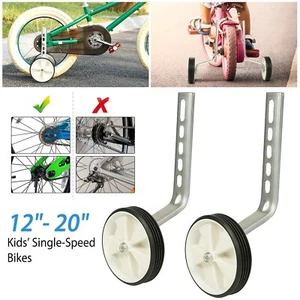 Kids Bike Training Wheels Bicycle Stabilizers Kit for 12 14 16 18 20 inch Bike - Picture 1 of 9