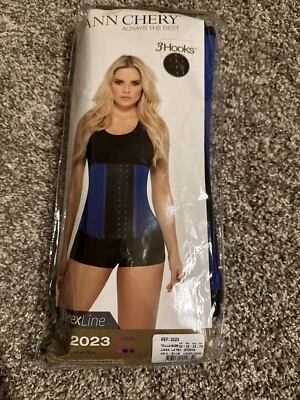 Ann Chery 2023 3 Hooks long torso Latex Waist trainer Cincher cinturilla  - Image 1 of 4