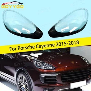 Faro delantero coche lente transparente cubierta carcasa para Porsche Cayenne 2015-2018 - Imagen 1 de 19