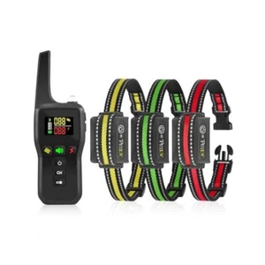 Remote & Auto Dog Collar, Control 3 Dogs, Adjustable Levels, Long Range - Picture 1 of 6