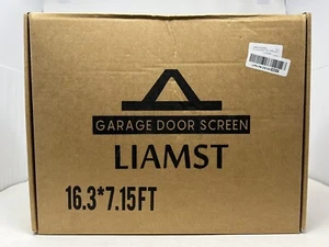 Pantalla magnética para puerta de garaje 16x7 pies para 2 autos negra 16x7 pies tamaño de apertura de puerta - Imagen 1 de 2