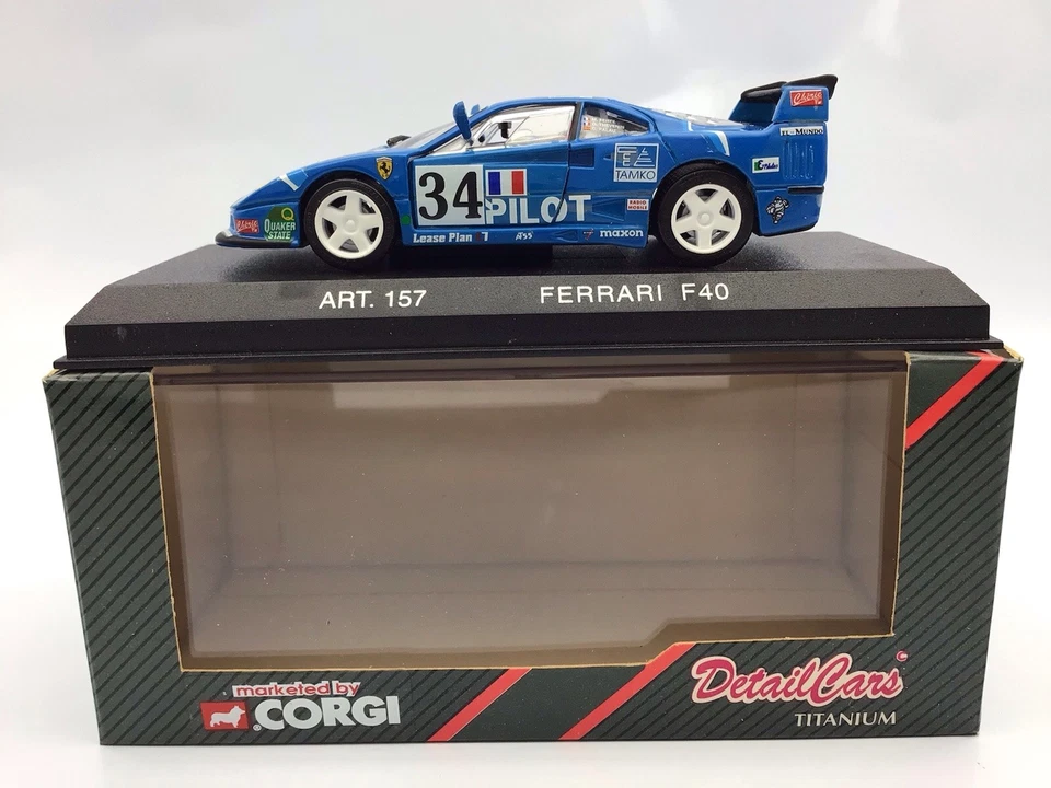 Corgi 1/43 Ferrari F40 - 1995 Le Mans #34 piloto - en caja Foto 1 de 4
