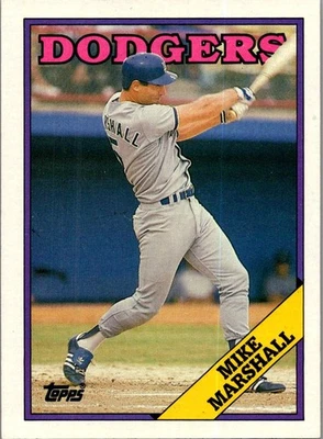 1988 Topps Mike Marshall #249 Los Angeles Dodgers - Image 1 of 2