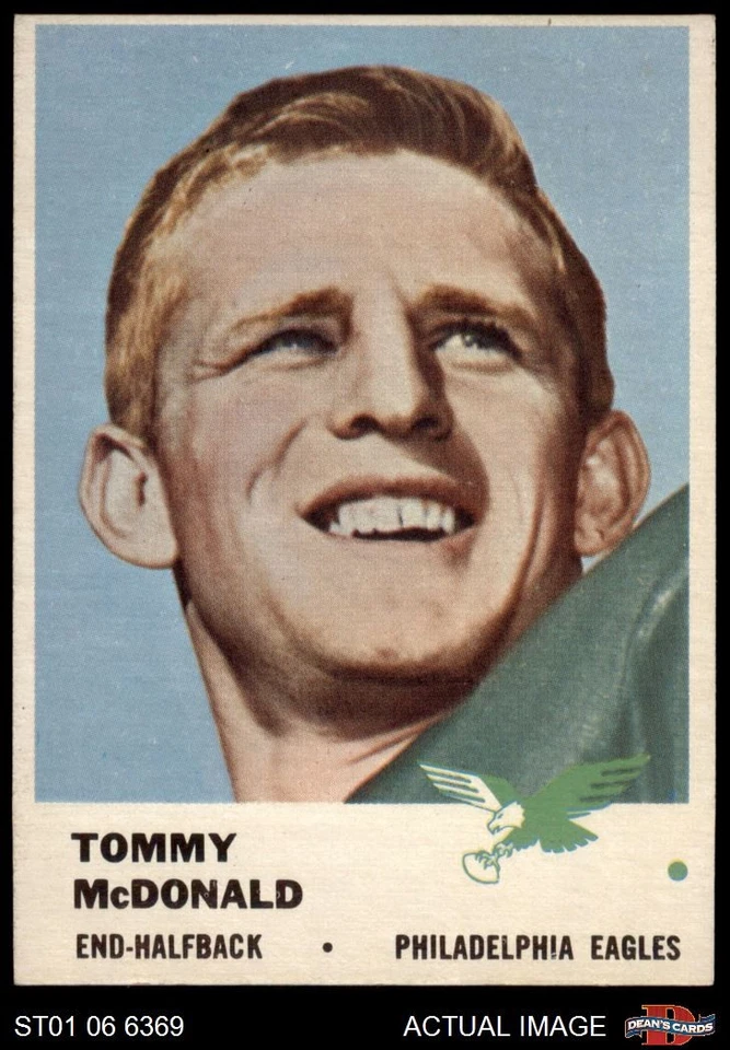 1961 Fleer #51 Tommy McDonald Eagles HOF Oklahoma 5 - EX - Image 1 of 1