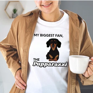 Funny Dog Pupparazzi Dachshund Doxen T-Shirt, Multi Colors, Unisex & great gifts - Picture 1 of 53