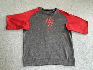 Houston Rockets Sweatshirt Mens XL Gray Crewneck Adidas Fleece NBA Basketball - Picture 1 of 9