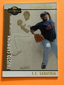 C.C. Sabathia 2008 Topps Co-signers (SP, SN) Gold Parallel #’d 116/150 Indians - Picture 1 of 3